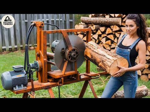 25 Mind-Blowing Firewood Processing Machines in Action! | Homemade Modern Chainsaw Machines