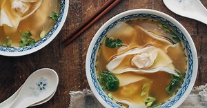 Wonton Soup Recipe (Pork and Shrimp Wontons) - Striped Spatula