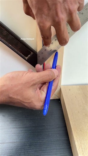 DIY wall trim installation for a polished finish #woodworking #classicwood #wood #diy #carpenter