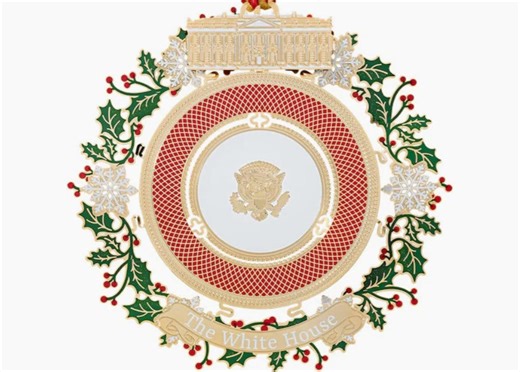 The White House has had an official Christmas ornament for 45 years