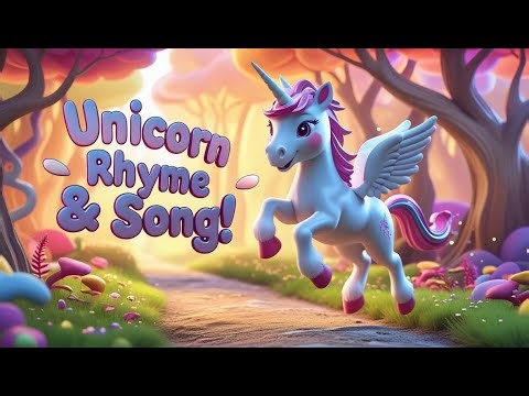 ✨ A Little Unicorn Rhyme | Magical Cartoon Song for Kids | Cute Unicorn Animation 🦄🌈🎵