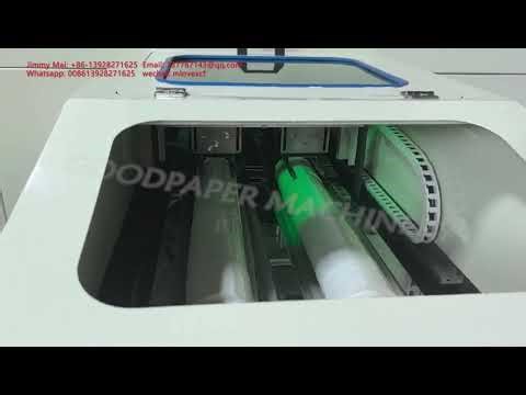 Toilet tissue log saw cutting machine double channels servo system move tissue heads cutter