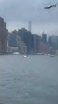 Floatplane Lands Hard in NYC's East River