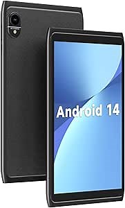 Android 14.0 8inch Tablet, WiFi 6 2GB RAM 32GB ROM, 1280x800 IPS Touch Screen, 2+8MP Dual Camera, 4300mAh Battery, Black