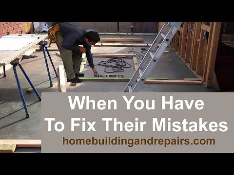 How To Use String And Level To Find or Fix Building Foundation High And Low Spots For Framing