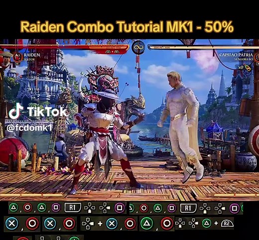 Raiden 50% Combo Tutorial | Mortal Kombat 1
