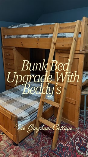 {Comment zipper for link!} Our @beddys have been a total game changer! The beds stay neat with zero effort, and the boys think zipping themselves in every night is the coolest thing ever. #AD #beddys #beddysbeds #beddysbedding #bunkbeds #boyroominspiration #boysroomideas #boysroomdesign | The Gingham Cottage