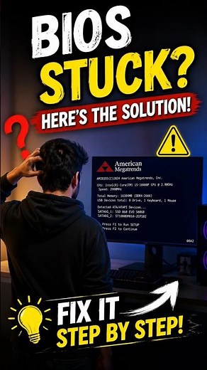 BIOS Stuck Problem Solved with New SSD 💻