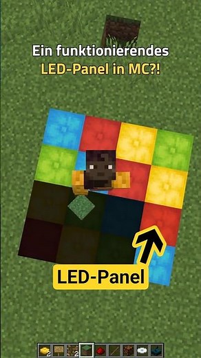 How to build an LED panel in Minecraft💡🕺