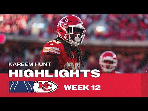 Kareem Hunt TOP PLAYS in THRILLING Comeback Chiefs Win vs. Colts | NFL 2025 Season - Week 12