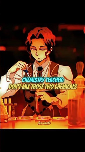 " Chemistry lab gone wrong 😅"#anime #shorts #phonk