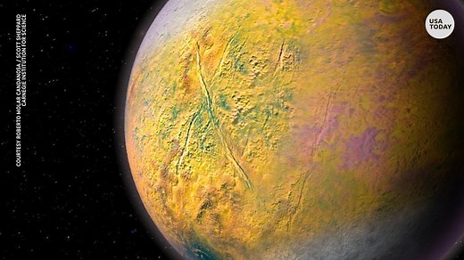 Could this be the next new planet? Searching for ‘Planet X,’ astronomers discover a 200-mile-wide rock billions of miles beyond Pluto. https://usat.ly/2NZzxob | USA TODAY Video