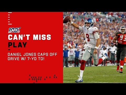 Daniel Jones Leads Huge Drive Finishing w/ TD Run!