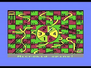 Chutes and Ladders - Gametek - C64 - Gameplay