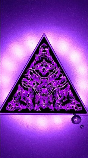 Triangular sound waves in water!🔊💧 #triangle #sound #cymatics