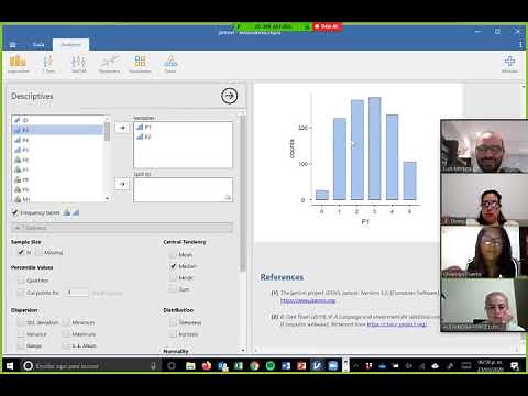 Basic descriptive analysis in Jamovi