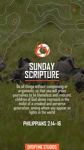 Do all things without complaining or arguments; so that you will prove yourselves to be blameless and innocent. children of God above reproach in the midst of a crooked and perverse generation, among whom you appear as lights in the world PHILIPPIANS 2:14-16 #DroptineStudios #SundayScripture | Droptine Studios | Facebook