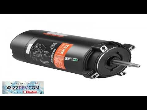 VEVOR 1 HP Pool Pump Motor 56J Frame 115V(9.8 Amps) 230V(4.9 Amps) 3450