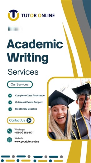 Your Tutor Online on Instagram: "Feeling overwhelmed by coursework? Our expert team provides professional Academic Writing and Online Class Support for students across the world (USA, Canada) Whether you need help with essays, homework, quizzes, research projects, or full online classes, we handle everything with accuracy, confidentiality, and speed. 🎓 Assistance by Expert Tutors 📝 Original, Quality Work ⏱ Never Miss a Deadline Message or whatsapp us today for instant help and boost your grade