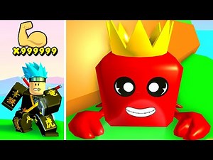PEGUEI O GIGANTE PET KING CRAB NO NINJA CLICKER SIMULATOR (Roblox)