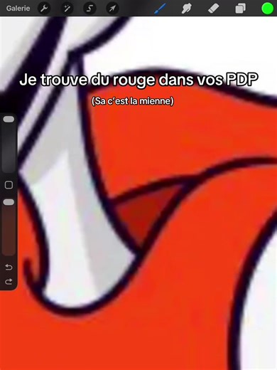 Rouge dans l'art de Procreate