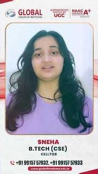 B. Tech CSE Alumna Sneha Inspiring Journey to Celltob