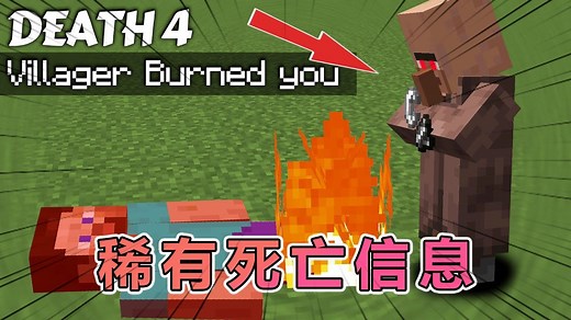 我的世界：老哥收集到了10条最稀有的MC死亡信息