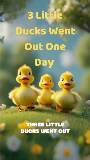 3 Little Ducks Went Out One Day | Nursery Rhyme for Toddlers & Autistic Kids #nurseryrhymes #kids
