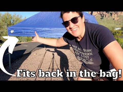 Quest Canopy 10x10 Take-Down | Real Time | Fit it back into the bag BY YOURSELF!