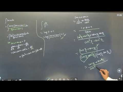 indefinite integration lecture 3 class 12 hsc