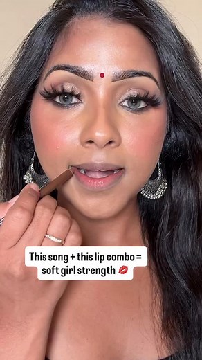 When the combo hits as hard as the song😏 @morphebrushes lip liner- trendsetter @milanicosmetics matte lipstick - flushed | DiptiSenthil