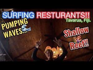 EPIC SURFING SESSION at Restaurants, Tavarua Fiji. SHALLOW REEF!!