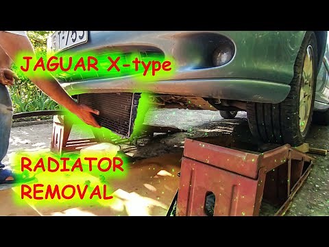 Jaguar X-type radiator removal