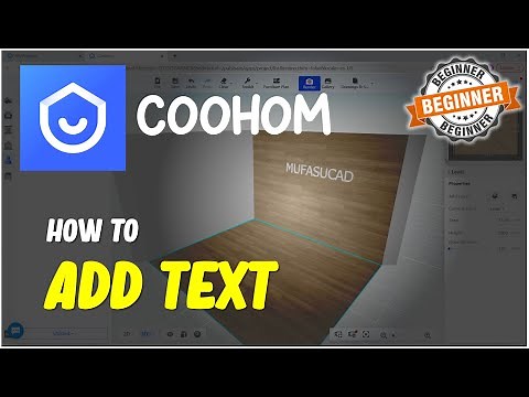 Coohom How To Add Text