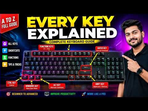 MASTER COMPUTER KEYBOARD LAYOUT IN JUST 10 MINUTES | COMPLETE KEYBOARD TUTORIAL FOR BEGINNERS