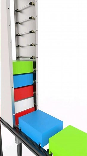 Box Stacking Mechanism Design and Animation | Solidworks | Keyshot | Industrial Design | CAD