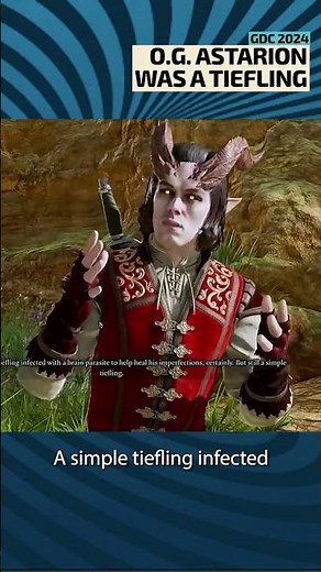 Astarion started as a tiefling #baldursgate3 #astarion #gdc2024 #larianstudios