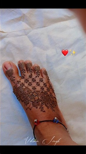pair ki net mehndi design stylish। new trending mehndi design for foot। #mehndi #trending