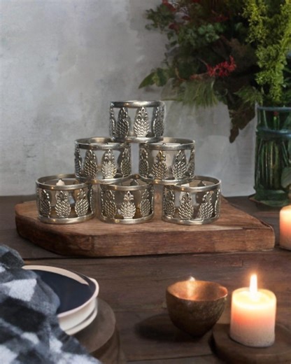 Vintage Pewter Napkin Rings Set of 6 – Pineapple Design – Patriot Pewter – Rustic Table Decor – Lodge Style Dining - Etsy