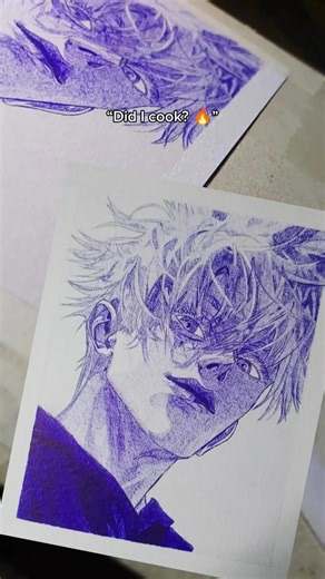 ✨ Drawing GOJO SATORU ✨ final result #shorts #jujutsukaisen #gojo