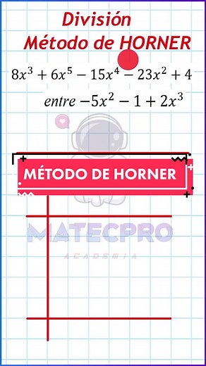 Método de Horner para la División de Polinomios