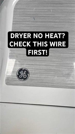 GE Dryer Not Heating? Check This Wire First #youtubeshorts #video #DIY #youtube #repair
