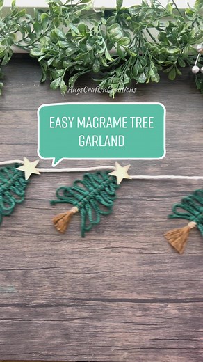 DIY Macrame Tree Garland Tutorial