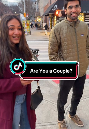Are You a Couple? #meetcute #love #nyc #streetinterview #blooper #fyp | are you a couple