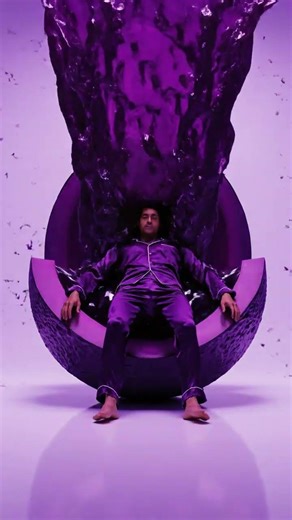 “Plum Gravity: The Moment the Jelly Breaks”