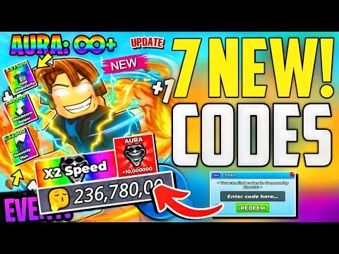 ⚠️UPDATE 7!⚡[CODES]⚠️+1 AURA SPEED ESCAPE ROBLOX CODES 2026 - +1 ASE CODES