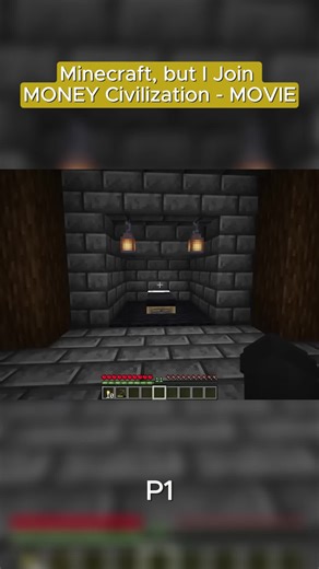 Minecraft, but I Join MONEY Civilization - MOVIE #minecraft #minecraftbuilding #fyp