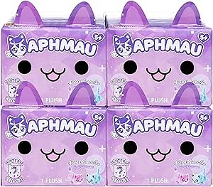 Aphmau Mini Mystery 6" Plush - Celestial Collection - 4 Pack; YouTube Gaming Channel, Blind Box, 4 of 8 Unique Possible Unicorn MeeMeows, Official Aphmau Merch