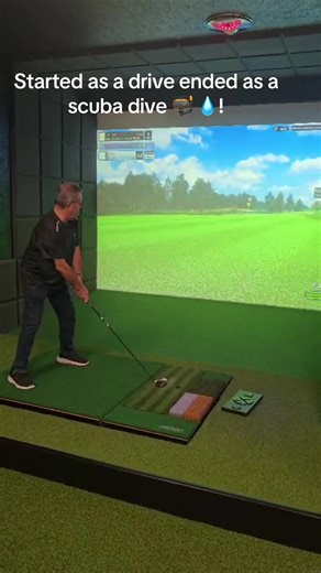 Started as a drive… ended as a scuba dive. 🌊🏌️‍♂️ You step up to the tee. Grip it. Rip it. Perfect swing… or so you thought. Next thing you know your ball’s taken a direct flight into the lake and you’re standing there wondering if you should’ve brought a snorkel instead of a driver 🤿 Golf has a funny way of humbling us. That’s why at Pro Sim Golf you can practice every shot, dial in your numbers, and make sure your next “massive drive” actually finishes on the fairway… not underwater. Practi