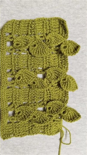 How to make a very Unique Crochet Leaf 🌿🌿 model #trending #crochet #leaf #shorts #youtube #knitting